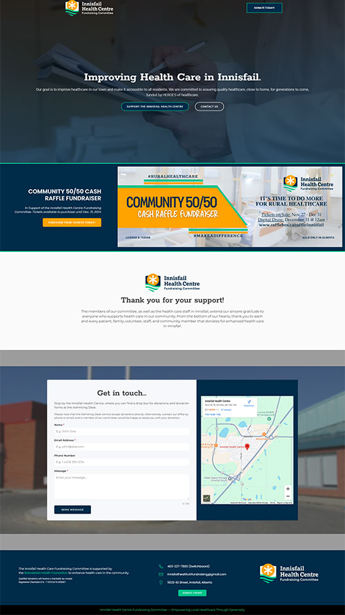 Innisfail Health Centre Fundraising Committee Website